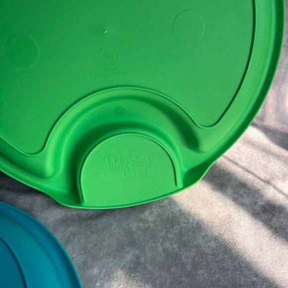 Pampered Chef Outdoor Party Plates 10" Divided Picnic Plastic #2823 Set of 6 - Picture 5 of 7